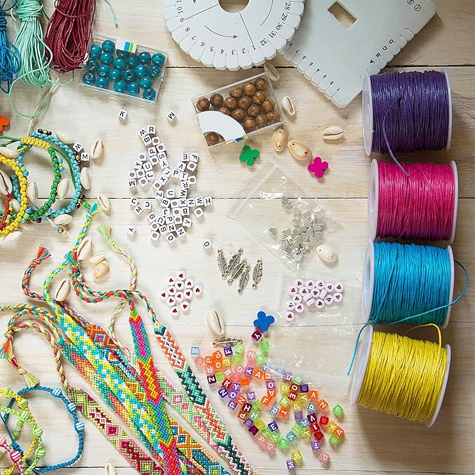 MECCANIXITY Waxed Cord 1.5mm Waxed Polyester Cord 175 Yard Wax String for Bracelet Making,Necklaces, Beading,Jewelry Making and DIY Crafts(Bright Green)