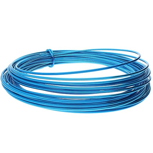 The Beadsmith Anodized Aluminum Wire – 12 Gauge – 39 feet – Turquoise Color – Bendable Craft Wire Used to Jewelry Making, Wire Wrapping, Sculpting, Floral, Modeling and Other DIY Arts & Crafts