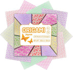 Joycat Pastel Glow in The Dark Origami Paper - 50 Sheets 6x6 Inches - Soft Luminous Sheets for Kids & Creative Projects, Ideal for Scrapbooking, Card Making and DIY Crafts