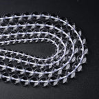 AAAAA Natural Clear White Crystal Quartz Beads Round Loose Spacer Beads for Jewelry Making DIY Bracelets Crystal Energy Healing Power Stone 60pcs 6mm 15 Inch