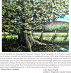 Ampersand Art Supply Wood Gesso Art Painting Panel: Canvas Texture, 3/4 Inch Cradle, 6" x 12"