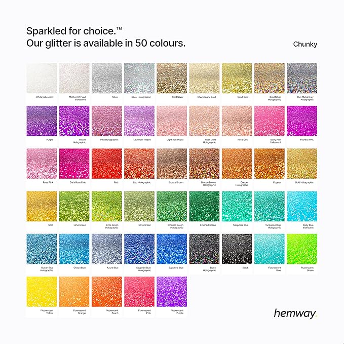 Hemway Polyurethane & Epoxy Resin Glitter 100g / 3.5oz Metallic Crystal Flake Additive for Flooring Jewelry Tumblers Glass Pigment - Chunky (1/40" 0.025" 0.6mm) - Rose Gold