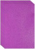 PATIKIL 2mm(1/10") Thick Non Adhesive Glitter Foam Sheet 16x24inch(40x60cm) Purple, EVA Shiny Foam Board for Craft, 6 Pcs