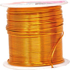 Mandala Crafts 20 Gauge Anodized Aluminum Craft Wire for Jewelry Making - 450 FT Colored Flexible Silver Copper Purple Gold Brown Red Wire - Bendable for Bonsai Armature Crafting Sculpting