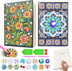 Girls Gifts 5-7-9-10 Year Old, Craft Kits for Kids Age 6 8 11 12 Diamond Art Kits Cute Stationary Girl Birthday Presents for 5 6 7 9 Year Old Girls Notebook Arts and Crafts for Kids Toys Diary