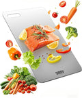 Titanium Cutting Board,100% Pure Titanium Kitchen Cutting Board, Non-Toxic & Dishwasher Safe, Durable and Hygienic for Meat, Fruit & Vegetables (16L*10W)
