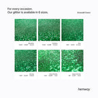 Hemway Polyurethane & Epoxy Resin Glitter for Arts, Crafts, Tumblers, Flooring, Woodwork, Decorating and Resin Projects 100g - Emerald Green
