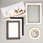 6x8 Mat for 8x10 Frame - Precut Mat Board Acid-Free Charcoal 6x8 Photo Matte Made to Fit a 8x10 Picture Frame, Premium Matboard for Family Photos, Show Kits, Art, Picture Framing, Pack of 100 Mats