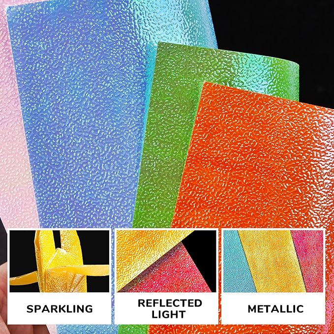 Textured Origami Paper 6x6 Inches - 50 Sheets Durable and tear-resistant with Artistic Patterns - Premium Craft Paper for Beginners & Experts, Ideal for Scrapbooking, Card Making and DIY Crafts