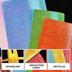 Textured Origami Paper 6x6 Inches - 50 Sheets Durable and tear-resistant with Artistic Patterns - Premium Craft Paper for Beginners & Experts, Ideal for Scrapbooking, Card Making and DIY Crafts
