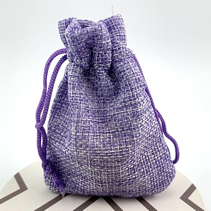 Palmhomee Pack of 25 Burlap Gift Bags with Drawstring Linen Jewelry Pouches Wedding Hessian Jute Bags for Birthday Jewelry and Treat Pouches Party Wedding Favors Gift Art and DIY Craft (2.8x3.6