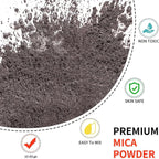 Mica Powder - 100g Mica Powder for Epoxy Resin - Metallic Color Pigment for Resin, Soap, Bath Bombs, Eye Shadow, Nails, DIY Crafting Projects etc. (Eggplant Purple)