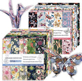 Origami Paper Kit 100 Sheets 6 Inch Square Double Sided Color 20 Vivid Colors for Hand Crafts Origami Paper Arts Creativity.Spring