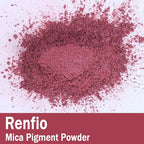 Renfio 100g Mica Powder Pigment, Metallic Natural Dye Mineral Pearl Shimmer Epoxy Resin Dye for Painting Soap Making Slime Bath Bombs 3.5 Oz - Hawthorn Rose