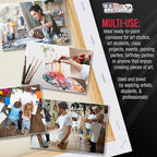 U.S. Art Supply Square Stretched Canvas for Painting 12x12 inch Gallery Depth 1-1/2" Thick, 3-Pack - 12oz Acrylic Gesso Triple Primed, Professional Artist Quality, 100% Cotton - Pouring, Oil Paint