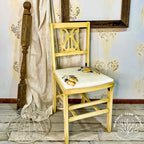 Dixie Belle Paint Company Chalk Finish Furniture Paint - Rebel Yell-ow (4oz) - Matte Vintage Yellow Chic Chalk Mineral DIY Furniture Paint
