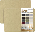 KING MOUNTAIN Coarse Linen Repair Patches, Self-Adhesive Linen Fabric Patches, 8X11 inch 2 PCS, Multi Color, Can be Used for Linen Sofa Repair and Linen Clothes Repair(8" x 11"-2PCS,Khaki)