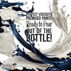 Pouring Masters Dark Sapphire Blue Metallic Iridescent Pearl Ready to Pour Acrylic Pouring Paint - Premium 64-Ounce Pre-Mixed Fluid Acrylic Paint - Fluid Art Supplies for Canvas, Wood, Paper, Tile & Rocks