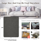 Fine Linen Fabric Patches, Self-Adhesive - 8x11 inch, 2 Pack, Multi Color, For Sofa & Clothes Repair (Dark Grey, 8" x 11" - 2PCS)