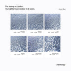 Hemway Polyurethane & Epoxy Resin Glitter 100g / 3.5oz Metallic Crystal Flake Additive for Flooring Jewelry Tumblers Glass Pigment - Fine (1/64" 0.015" 0.4mm) - Azure Blue