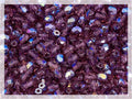 100pcs of Faceted Fire Polished Pressed Czech Glass Beads 4mm (0.16in), Amethyst AB Violet Purple 20060-28701 BCV