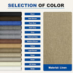 KING MOUNTAIN Linen Repair Patches, Self-Adhesive Linen Fabric Patches,16X80 inch Extra Size, Multi Color, Can be Used for Linen Sofa Repair and Linen Clothes Repair (Flaxen)