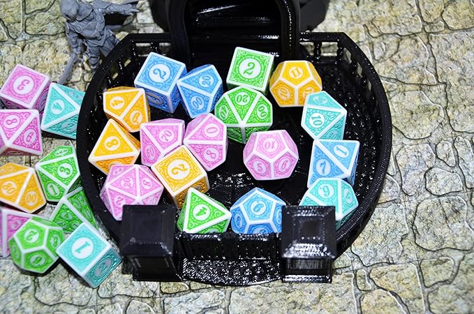 SmartDealsPro Retro Polyhedral Dice Sets with Pouches for D&D DND RPG MTG Dungeon and Dragons Table Board Roll Playing Games D4 D6 D8 D10 D% D12 D20