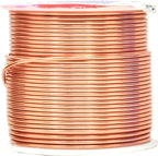 Mandala Crafts 16 Gauge Anodized Aluminum Craft Wire for Jewelry Making – 390 FT Colored Flexible Silver Copper True Blue Brown Red Kelly Green Wire - Bendable for Bonsai Armature Crafting Sculpting