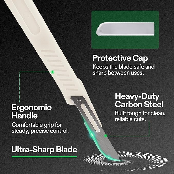 VIVOSUN #10 High-Carbon Steel Blades for Cutting Plants and Propagation