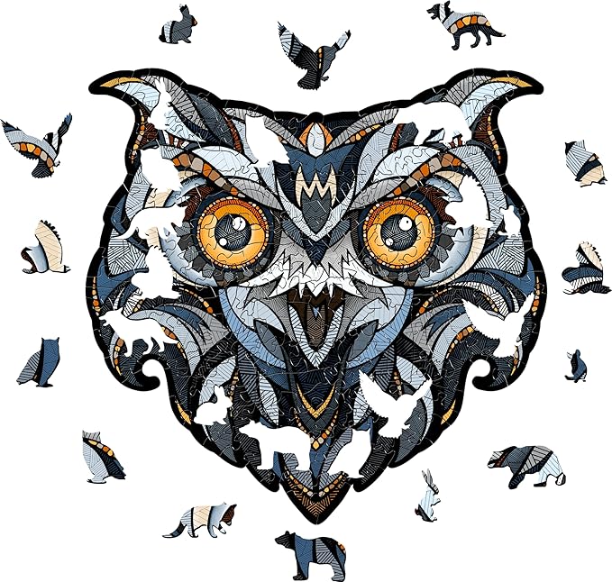 EWA Home Décor – Eagle Own Small 125 Pieces – Wooden Jigsaw Puzzle for Adults – Perfect for Artistic Home Decoration and Mindful Relaxation