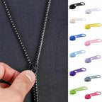 DOITEM 96Pcs Zipper Repair Kit - 3# Zipper Pull Rescue Kit (12 Colors) for Clothing Jackets, Purses, Luggage, Backpacks