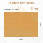 Teflon Sheets for Heat Press - 8 Pcs 16 in x 12 in Reusable and Non-Stick Teflon Paper with 8 Rolls Waterproof and Oilproof Heat Resistant Tape, No Residue with High Insulation for Printing