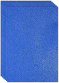 PATIKIL 2mm(1/10") Thick Non Adhesive Glitter Foam Sheet 16x24inch(40x60cm) Dark Blue, EVA Shiny Foam Board for Craft, 6 Pcs