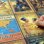 Think2Master Ancient Civilizations World History Jigsaw Puzzle 500 Pieces Large Format for Kids 12+, Teens, Adults & Families. Great Gift. Historical Timeline & World Map. Size: 26.8” X 18.9”