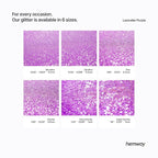 Hemway Glitter for Resin 100g Lavender Purple Metallic Crystals for Epoxy Craft Super Chunky Flakes Tumblers Wax Melt