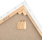 Centurion Deluxe Professional Oil Primed Linen Stretched Canvas, 11oz Linen, 30x40 - Box of 6, 0.67" Deep Canvases, Kiln-Dried Stretchers, Back Stapled, Premium Medium Weight Canvas for Oil Paintings