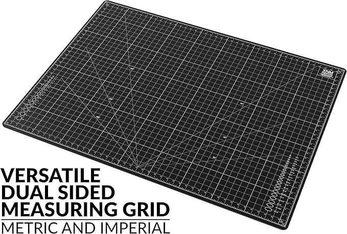 Premium Self Healing Cutting Mat - 36 Inches by 48 inches - A0-3 Layer Quality PVC Construction - Dual Sided, Imperial and Metric Grid Lines - Perfect for Cutting, Sewing, and Crafts