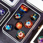 Gradual Magic Red Moon Liquid Core DND Dice Sets for Role Playing Games, Unique RPG Dungeon and Dragons Dice Set with Gift Box, Mystery Liquid Core D&D Dice Set for Gift