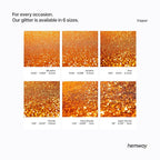 Hemway Polyurethane & Epoxy Glitter Metallic Crystal Flake Additive 100g for Halloween, Jewellery Making, Tumblers and Resin - Ultrafine (1/128" 0.008" 0.2mm) - Copper