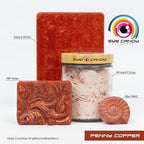 Eye Candy Pigments Premium Copper Mica Powder - Penny Copper (50gr) - for Epoxy, Resin, Soap, Paint, Woodworking, Acrylic Pouring, Bath Bombs, Fishing Lures - DIY Arts and Crafts Additive