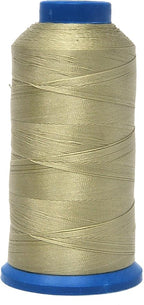 Mandala Crafts Bonded Nylon Thread Beige Heavy Duty Sewing Threads - 1500 YDs Size 69 210D T70 Tex 70 Thread for Leather Jeans Weaving Outdoor Marine Upholstery Threads