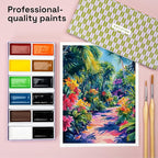 ARTISTRO Professional Watercolor Paint Set for Adults - 12 Pigment-Rich Colors, XL Pans, ASTM-I Lightfastness, High Tinting Strength Watercolor Set for Professionals made by professionals