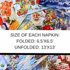 Keep Unique Mystery Pack Decoupage Paper Napkins, 20-ct Assorted Surprise Napkins, Decorative Napkins Christmas for Art Craft Junk Journal, 20 Different Designs
