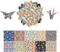 Origami Paper Kit 50 Sheets 6 Inch Square Double Sided Color 10 Vivid Colors for Hand Crafts Origami Paper Arts Creativity.Flowers and Birds
