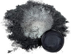 Eye Candy Pigments Premium Black Mica Powder - Yoru Black (25gr) - for Epoxy, Resin, Soap, Paint, Woodworking, Acrylic Pouring, Bath Bombs, Fishing Lures - DIY Arts and Crafts Additive