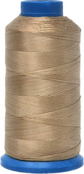 Mandala Crafts Bonded Nylon Thread Khaki Heavy Duty Sewing Threads - 1500 YDs Size 69 210D T70 Tex 70 Thread for Leather Jeans Weaving Outdoor Marine Upholstery Threads