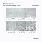 Hemway Polyurethane & Epoxy Resin Glitter 100g / 3.5oz Metallic Crystal Flake Additive for Flooring Jewelry Tumblers Glass Pigment - Microfine (1/256" 0.004" 0.1mm) - Silver Holographic