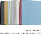 KING MOUNTAIN Fine Linen Repair Patches, Self-Adhesive Linen Fabric Patches, 8X11 inch Extra Size, Multi Color, Can be Used for Linen Sofa Repair and Linen Clothes Repair(Black,8" x 11")