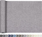 Coarse Linen Repair Patches, Self-Adhesive Linen Fabric Patches, 12X40 inch Extra Size, Multi Color, Can be Used for Linen Sofa Repair and Linen Clothes Repair(12" x 40",Light Grey)