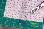 The Quilted Bear Quilting Rulers - Transparent Acrylic Non Slip Quilting, Patchwork & Sewing Ruler with Clear Black Lines & 30, 45 & 60 Degree Angles for Perfect Accuracy & Precision (2" x 6.5")